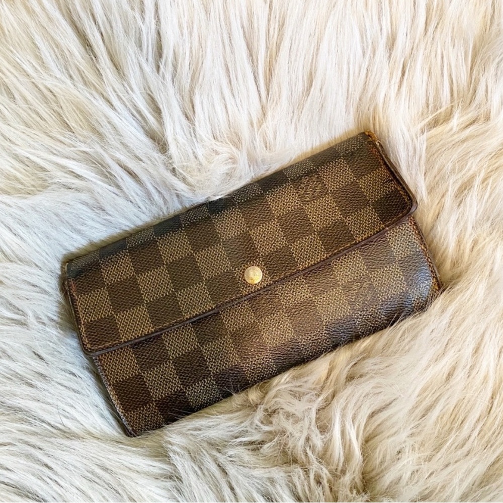 Louis Vuitton Brown Damier Ebene Wallet